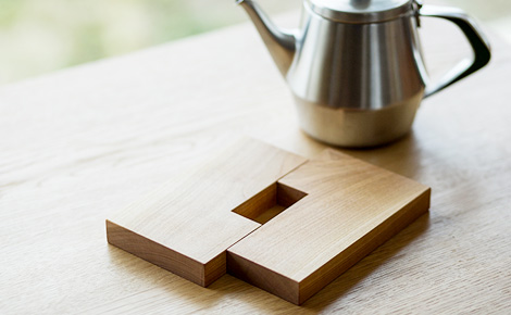 山桜のなべ敷き